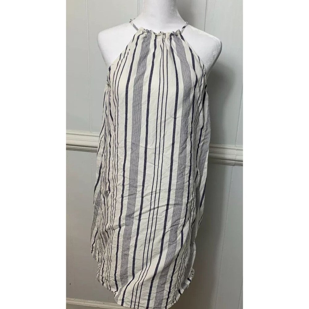 Loft Lightweight Blue And White Stripes Beach Dress XS
